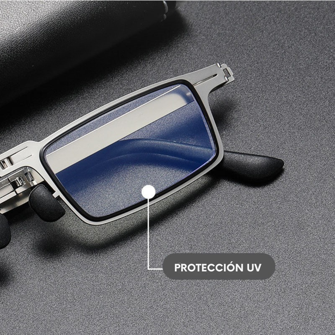 Lentes plegables de titanio ultraligero sin tornillos 👓